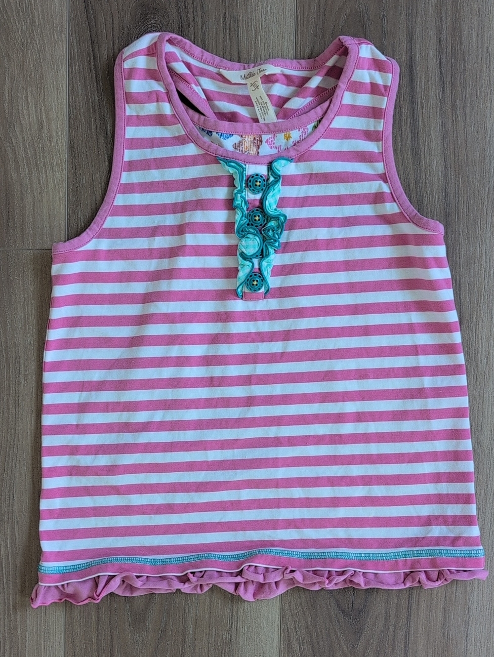 Matilda Jane Pink & White Striped Tank